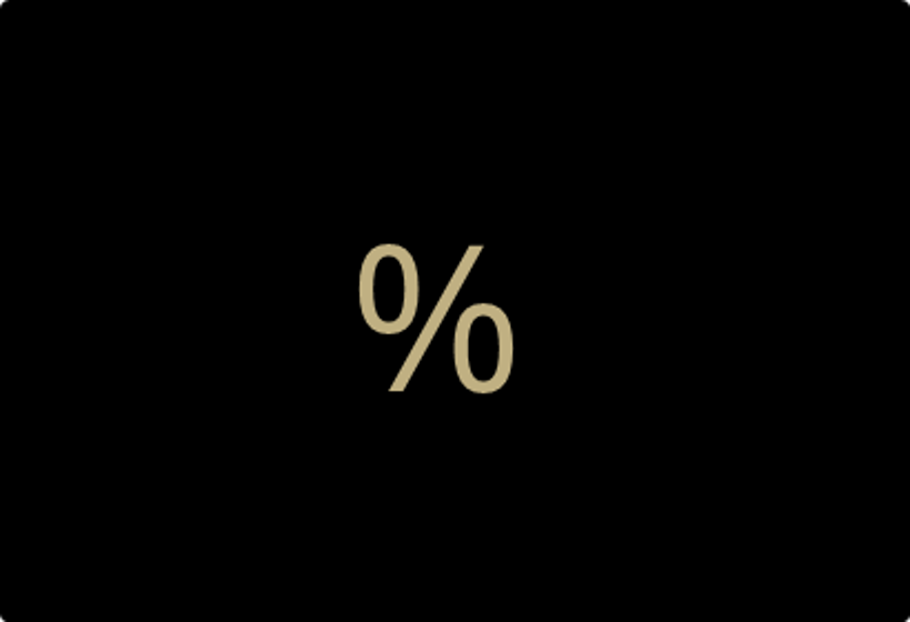 Percentage symbol (%) representing data, impact, or statistics related to Ballycatter.